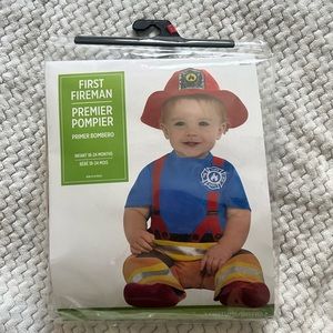 Fireman toddler Halloween costume from party city!